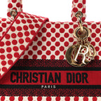 Canvas Medium DiorAmour Dots Lady D-Lite Red