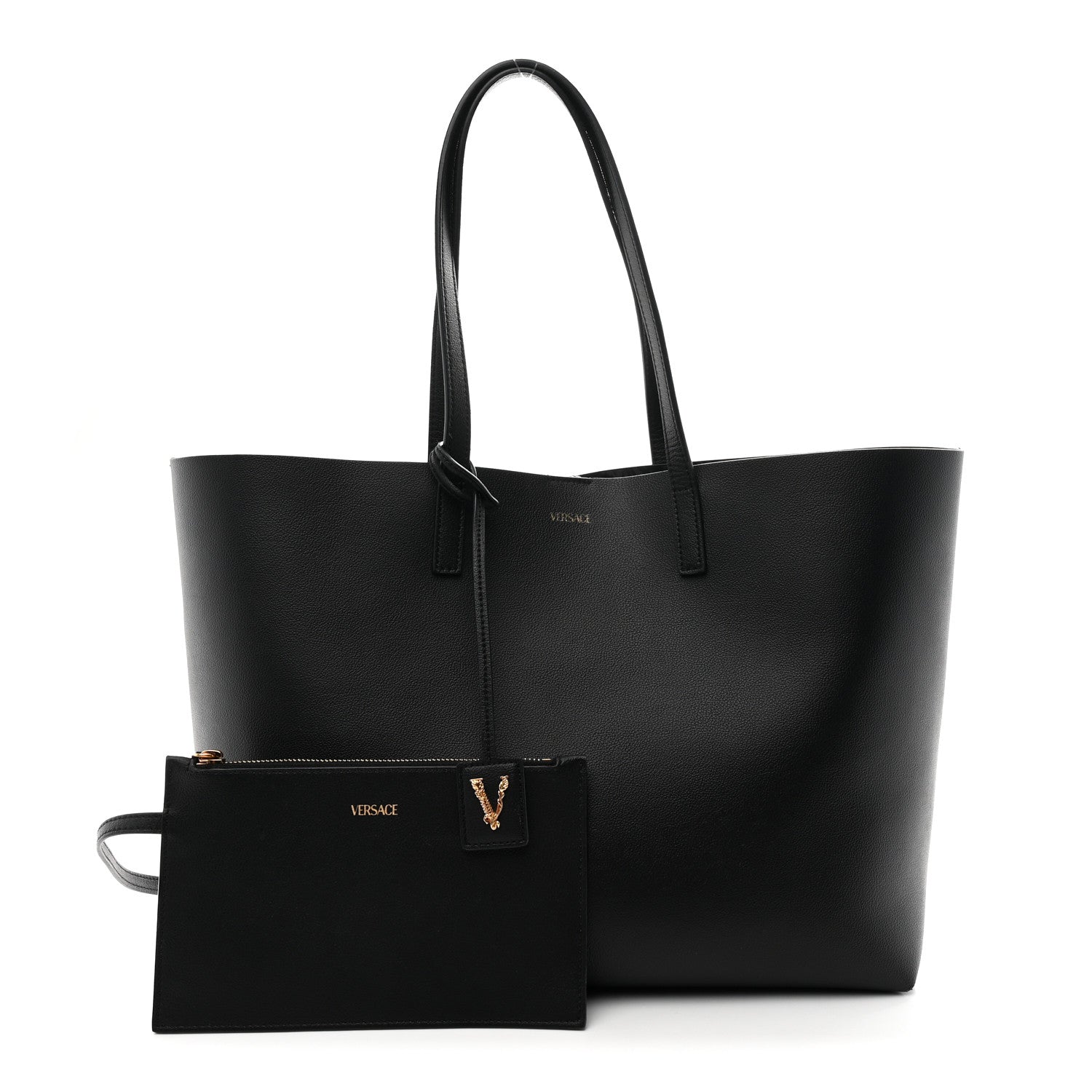 Calfskin Virtus Tote Black
