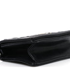 Lambskin Baby Diorama Flap Bag Black