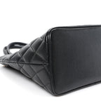 Caviar Quilted Medallion Tote Black