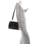 Hammered Calfskin Today Satchel Black