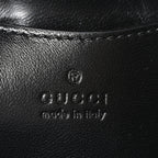 Lambskin Embossed Mini GG Milano Top Handle Shoulder Bag Black