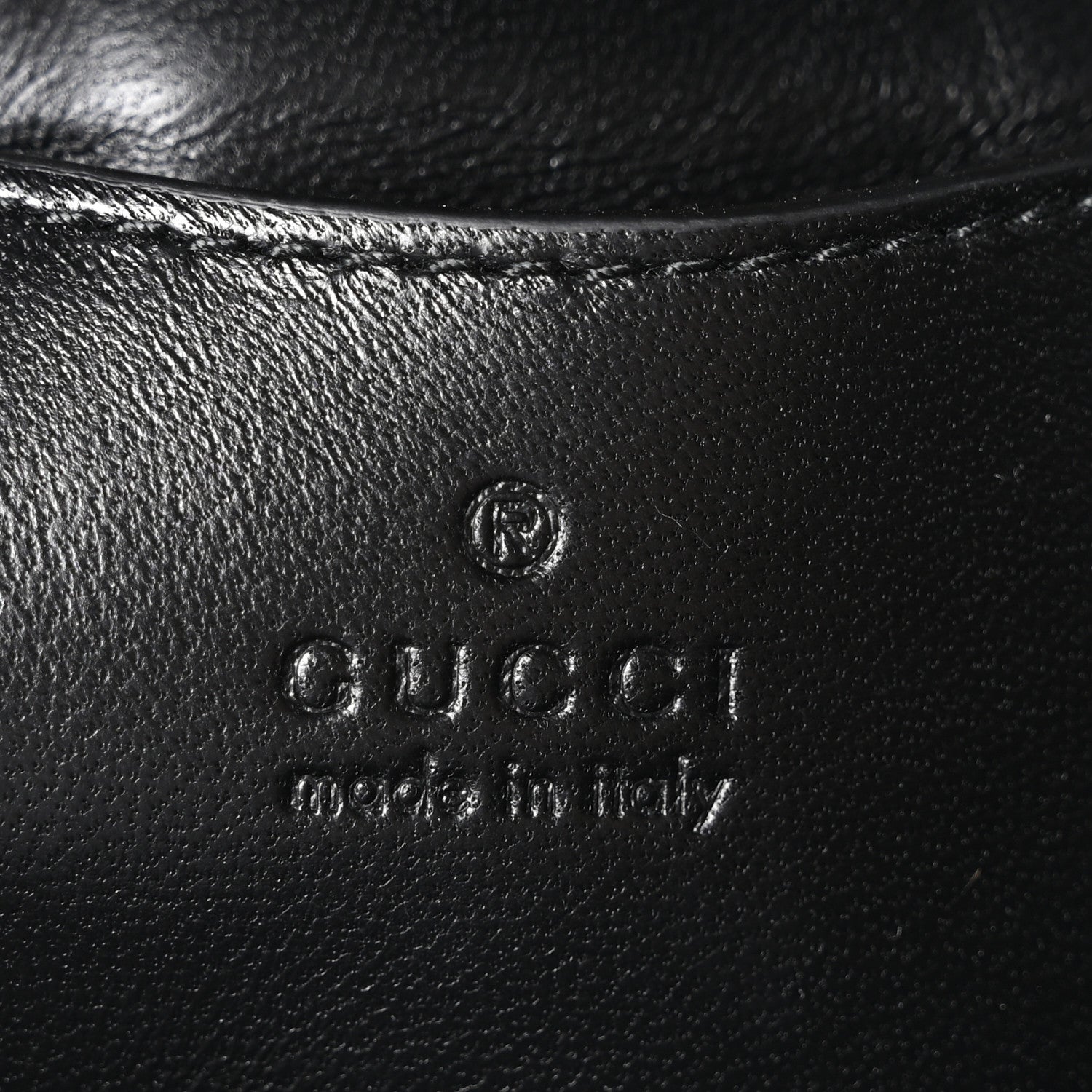 Lambskin Embossed Mini GG Milano Top Handle Shoulder Bag Black