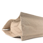 Linen Calfskin Small Rive Gauche Tote Greggio Natural