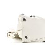 Agneau Arena Neo Cagole City Handbag Optic White