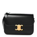Shiny Calfskin Medium Triomphe Black