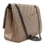 Metallic Aged Calfskin Quilted 2.55 Reissue 227 Flap Dark Gold
