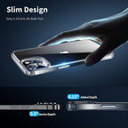 Entronix Case Compatible with iPhone 15 Plus - [Hard Back] Slim Clear