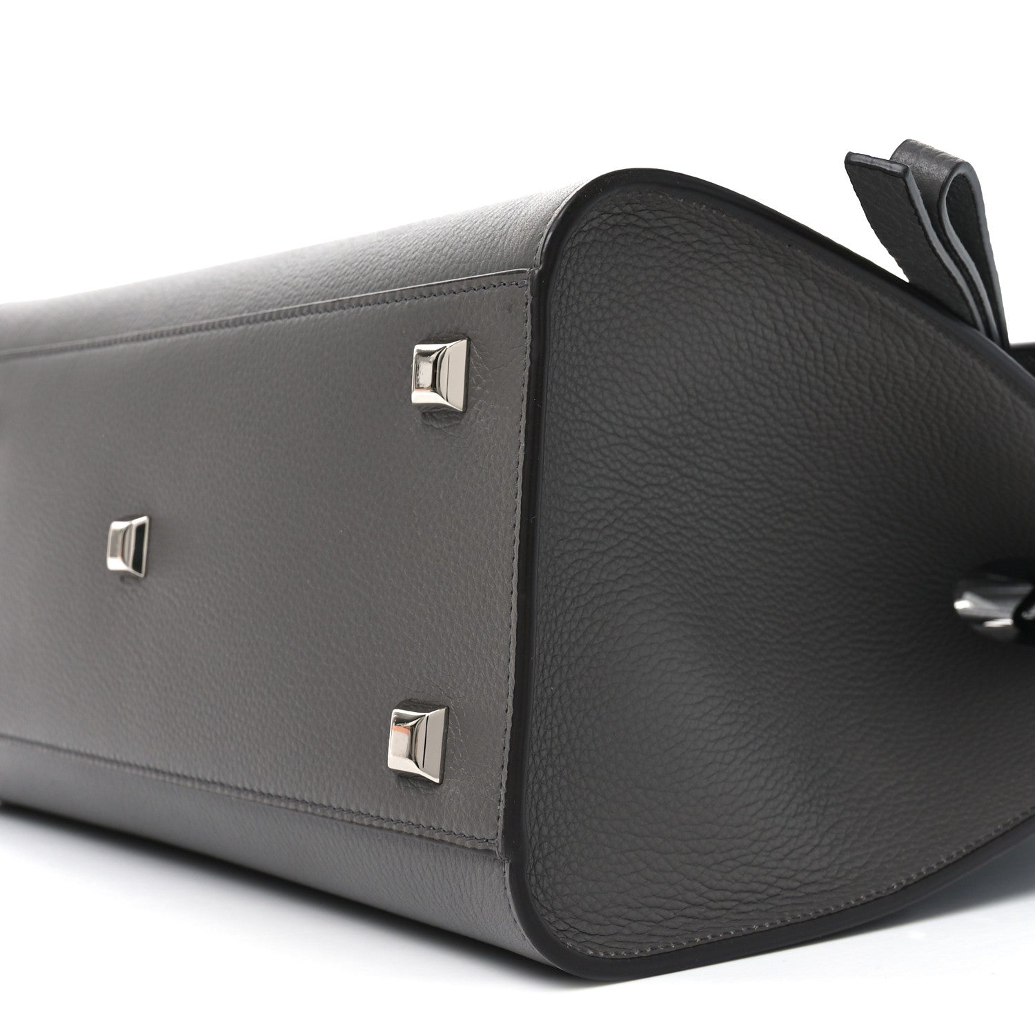 Calfskin Medium Studio Soft Bag Grey