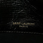 Crinkled Calfskin Matelasse Monogram Baby Niki Chain Satchel Black