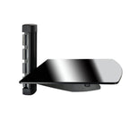 Tempered Glass Single Stud 22 Pound Shelf Wall Mount