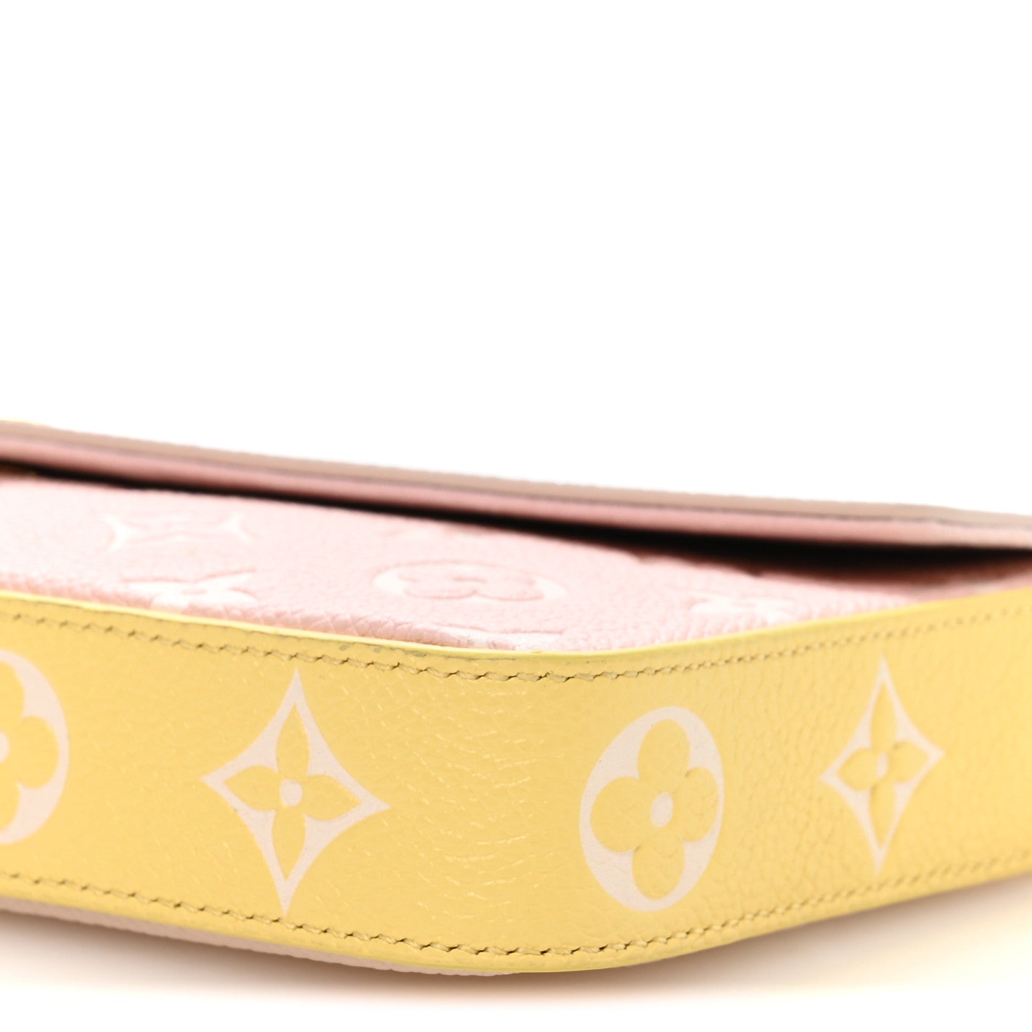 Empreinte Spring in the City Felicie Pochette Chain Wallet Pink Beige Yellow