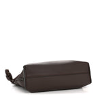 Calfskin Mini Flamenco Knot Clutch Chocolate