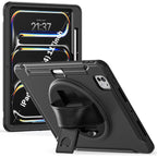 SAHARA - Raider Series Heavy-Duty Case with Hand Strap for Apple iPad Pro (M4) 11" 2024 - Scorpion Black