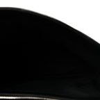 Calfskin Y Quilted Monogram Medium Loulou Chain Satchel Black