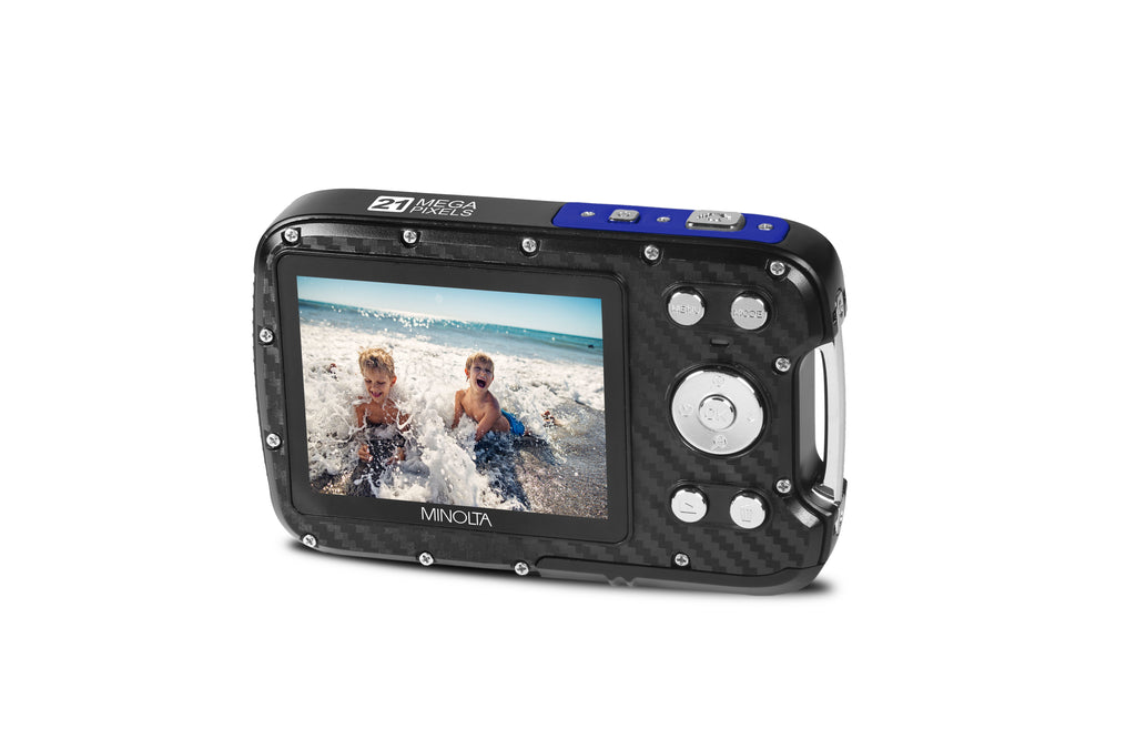 MINOLTA MN30WP 21 MP / 1080P FHD Waterproof Camera (Blue)
