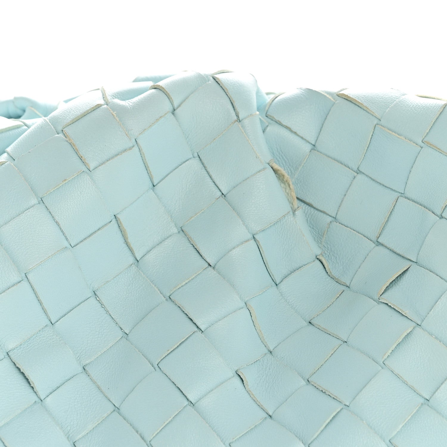 Nappa Maxi Intrecciato The Pouch Oversized Clutch Teal Washed