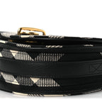 Jacquard Check Rocking Horse Crossbody Black