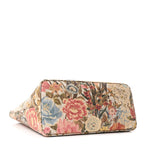 GG Supreme Monogram Water Flora Web Large Ophidia Tote Beige White Multicolor