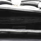 Nappa Vertical Matelasse Small Maxi Horsebit Chain Shoulder Bag Black