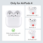 Entronix Case Compatible with AirPods 4th Gen - Soft-Touch Liquid Silicone