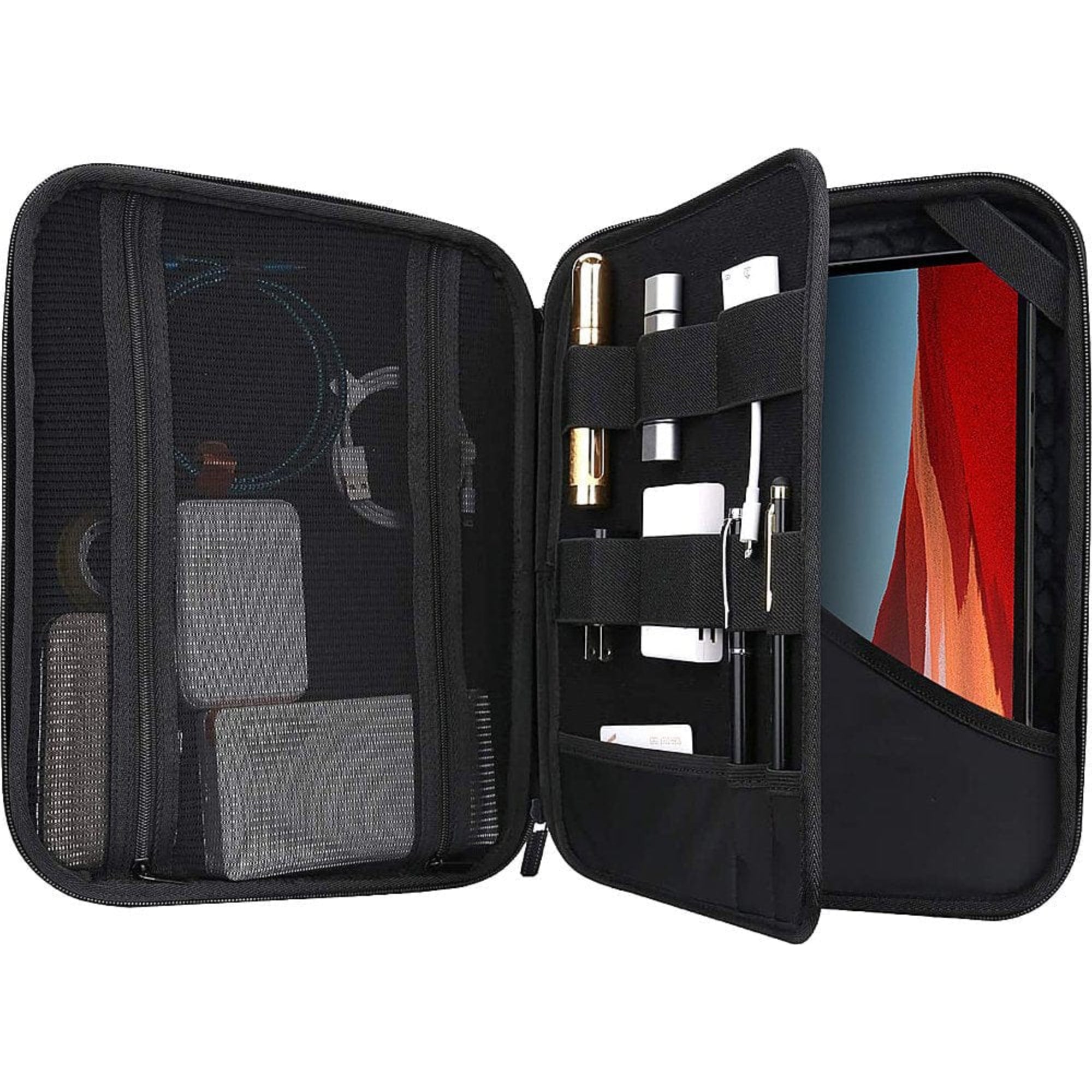 SAHARA - Carry Case Organizer for Most Tablets up to 13" - Black