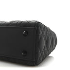 Ultra Matte Calfskin Cannage Small My ABCDior Lady Dior Black