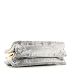 Metallic Matelasse Lux Mini Crossbody Tote Cromo