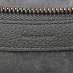 Baby Drummed Calfskin Micro Luggage Kohl