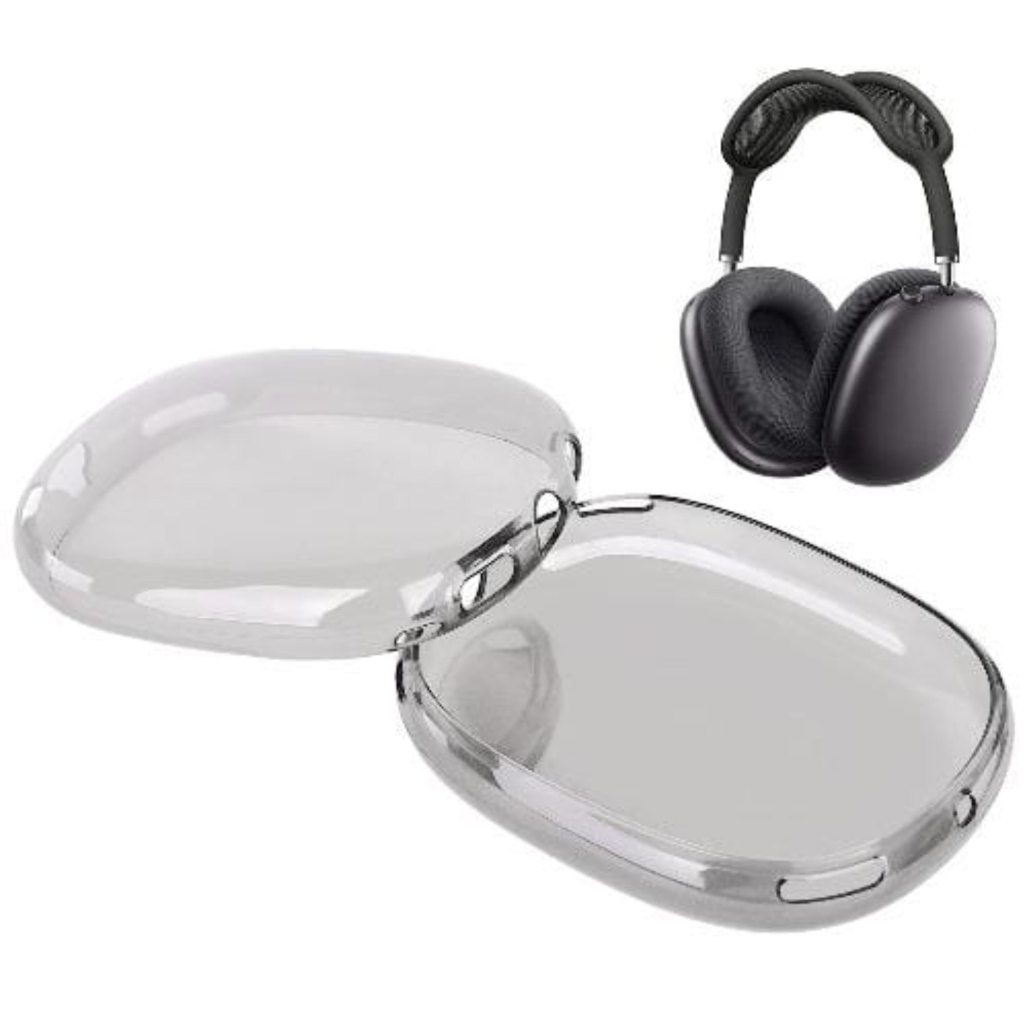 SAHARA - Hybrid Flex Case for Apple AirPods Max - Transparent Black