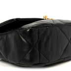 Lambskin Quilted Medium Chanel 19 Flap Black