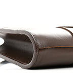Lambskin Maxi Intrecciato Mini Cassette Crossbody Pouch Brown