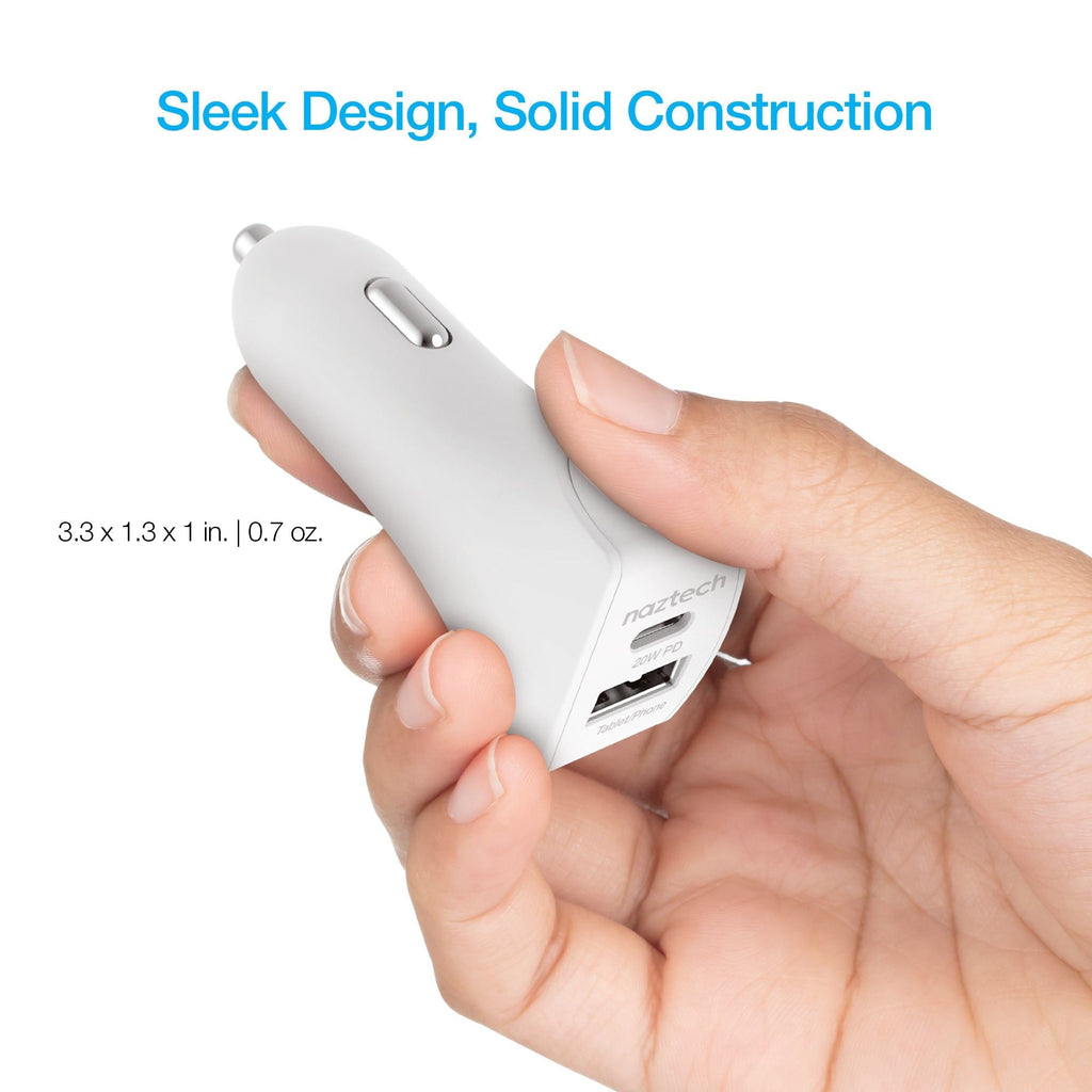 20W USB-C PD+12W USB Car Charger