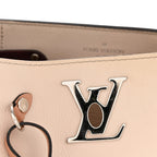 Calfskin Lockme Bucket Soie Quartz Calla