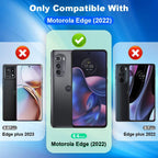 Entronix Clear Screen Protector Compatible with Moto Edge 2022 - 2 Piece Combo