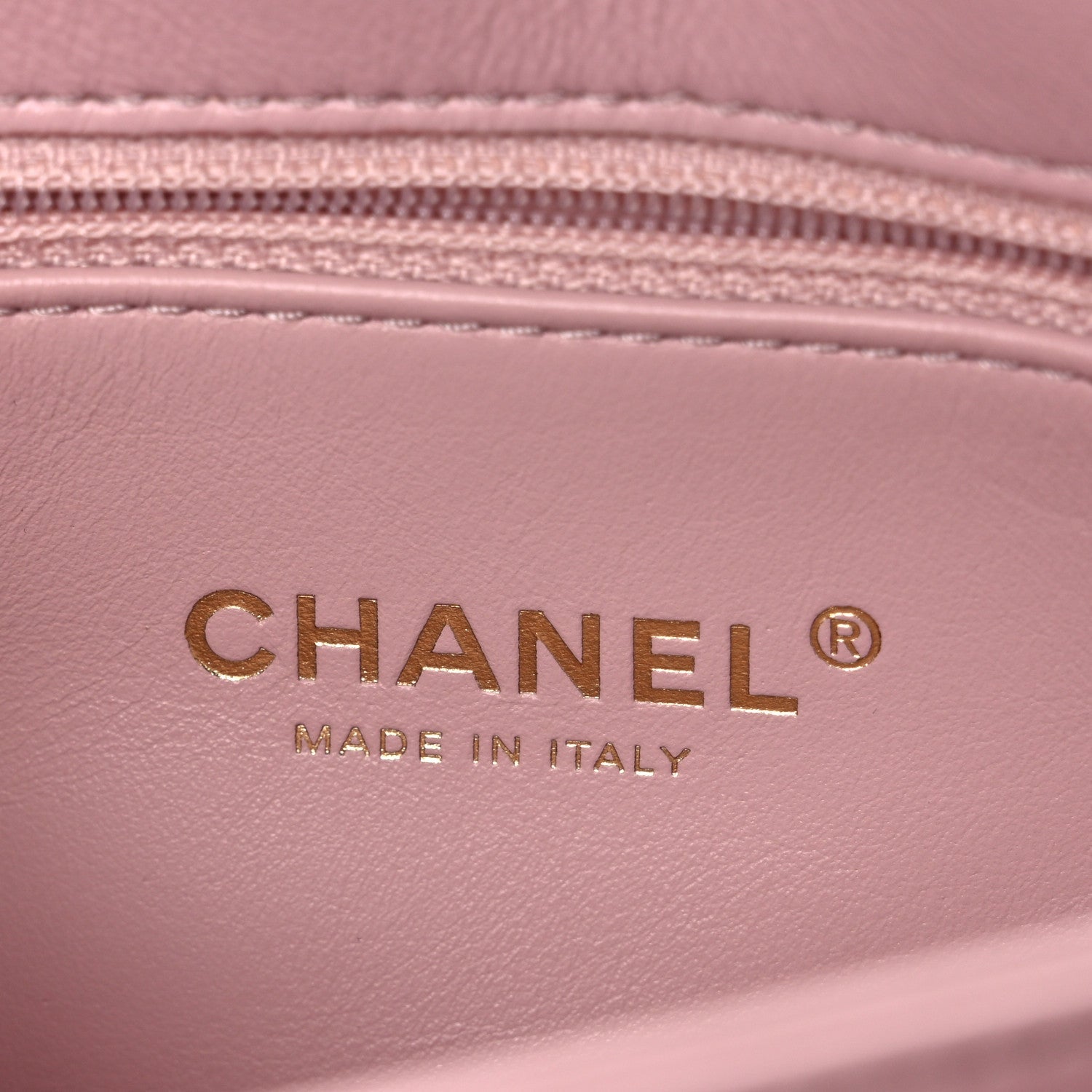 Lambskin Quilted Medium Color Match Flap Light Pink