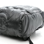 Nylon Embossed Small Doudoune Backpack Grey