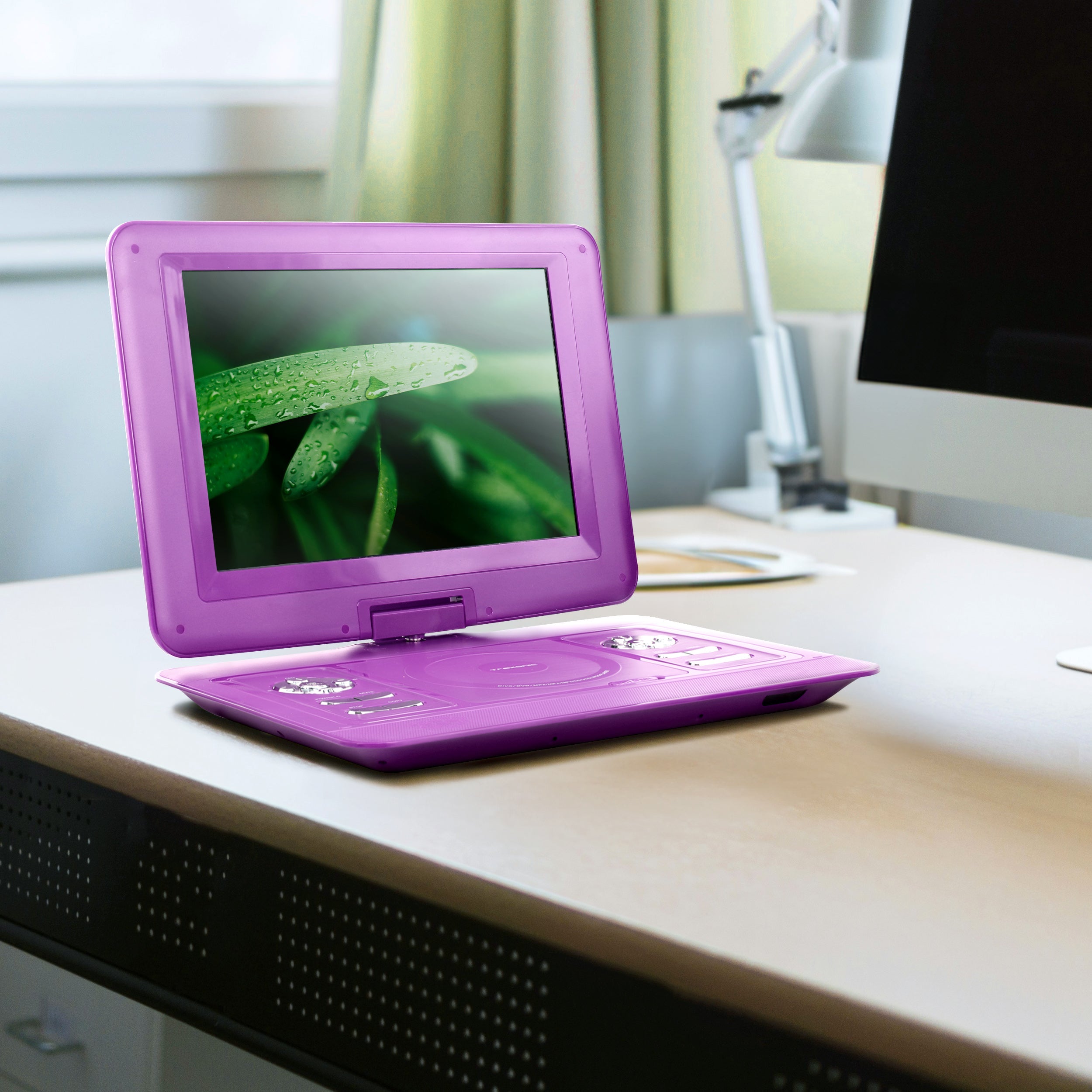 13.3 Inch Portable TV+DVD Player with Color TFT LED Screen and USB/HD/AV Inputs
