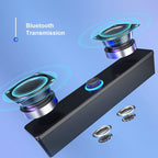3D Surround Soundbar Speaker Wired Computer Speakers Stereo Subwoofer Sound bar for Laptop PC Theater TV Aux 3.5mm