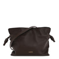 Calfskin Mini Flamenco Knot Clutch Chocolate