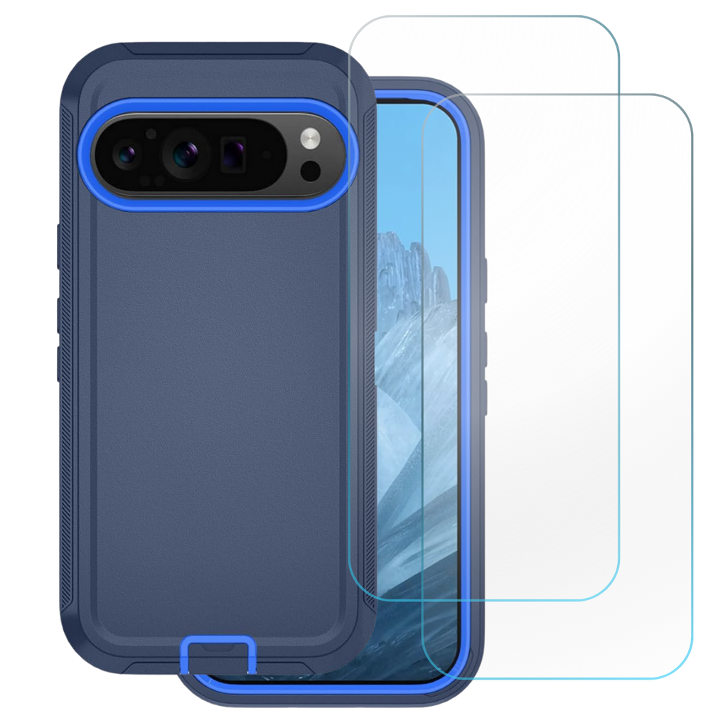 Entronix Bundle Compatible with Pixel 10 - Heavy Duty Case & 2 Clear Screen Protectors