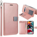 Entronix Case Compatible with iPhone 13 Pro Max - Foldable Leather Wallet, Card Holder & Lanyard