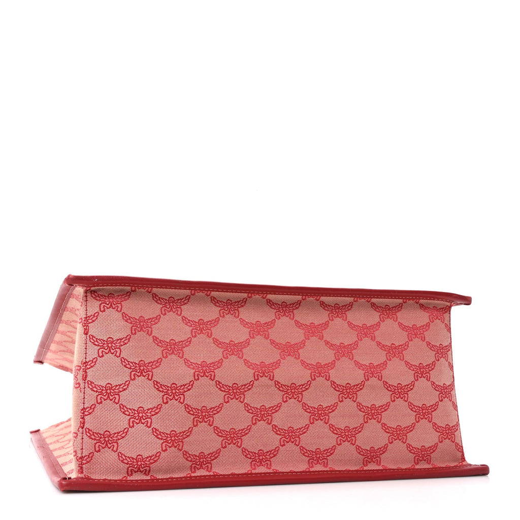 Lauretos Nappa Medium Himmel Shopper Tote Red