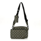 Monogram Shadow G65 Trio Messenger Olive Green