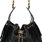 Caviar Quilted Small Chanel 25 Handbag Black