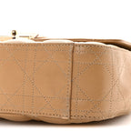 Lambskin Cannage Medium Miss Dior Flap Beige