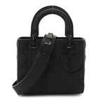 Ultra Matte Calfskin Cannage Small My ABCDior Lady Dior Black