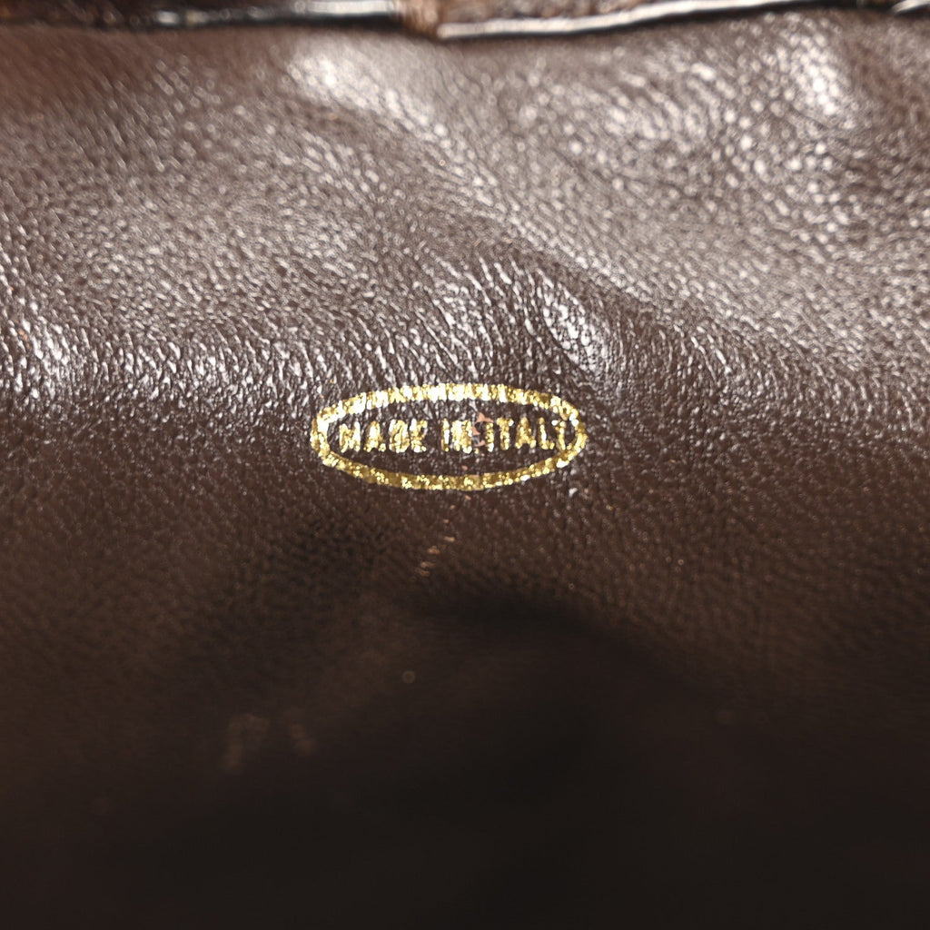 Alligator Shopping Tote Brown