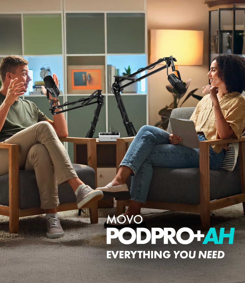 Movo Pro Podcast Equipment Bundle for Smartphones