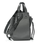 Grained Calfskin Medium Hammock Shoulder Bag Blue